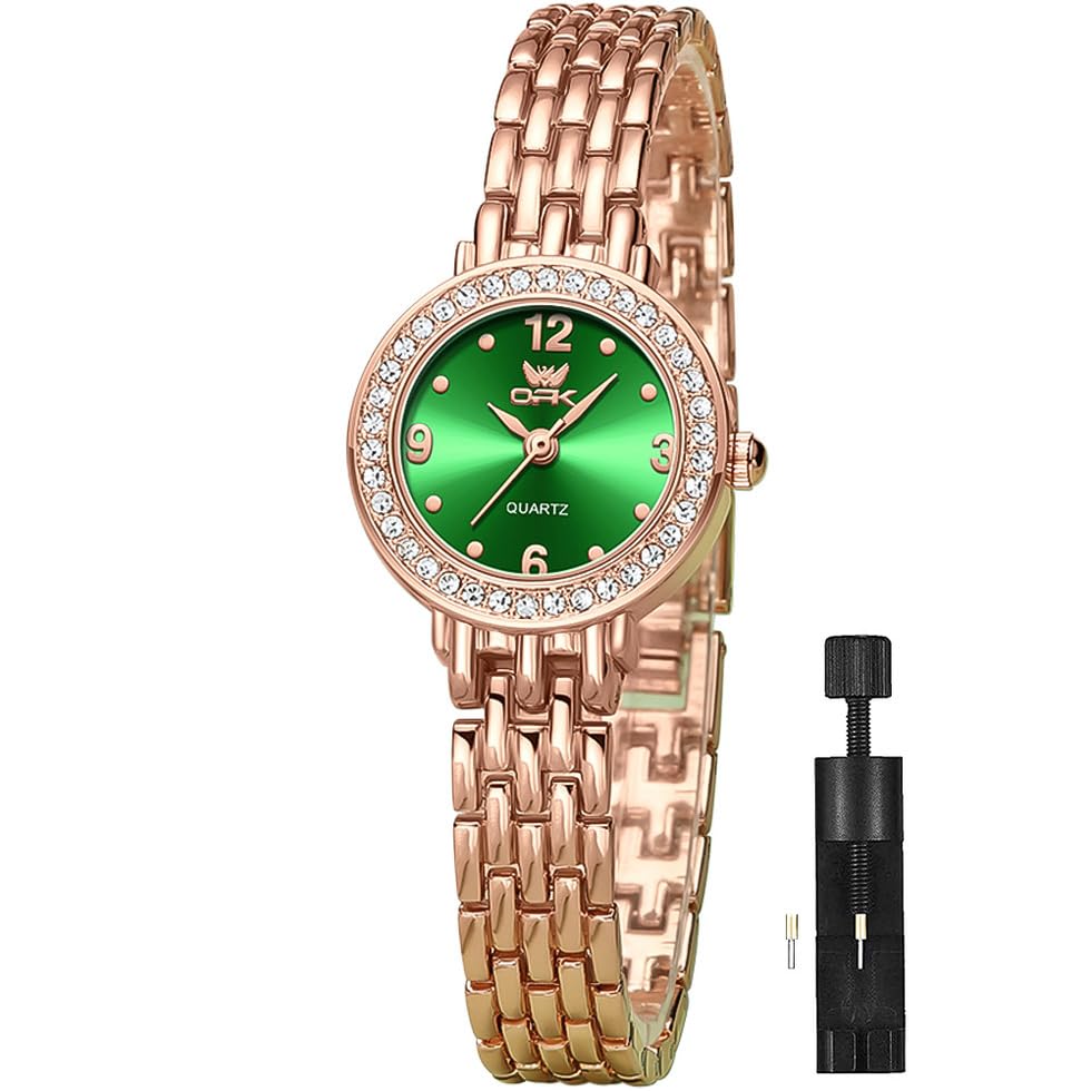 Image of OPK Wacthes for Women Bracelet Dress Easy to Read Stainless Steel Ladies Watches for Female Small Watch Waterproof Luminous Date