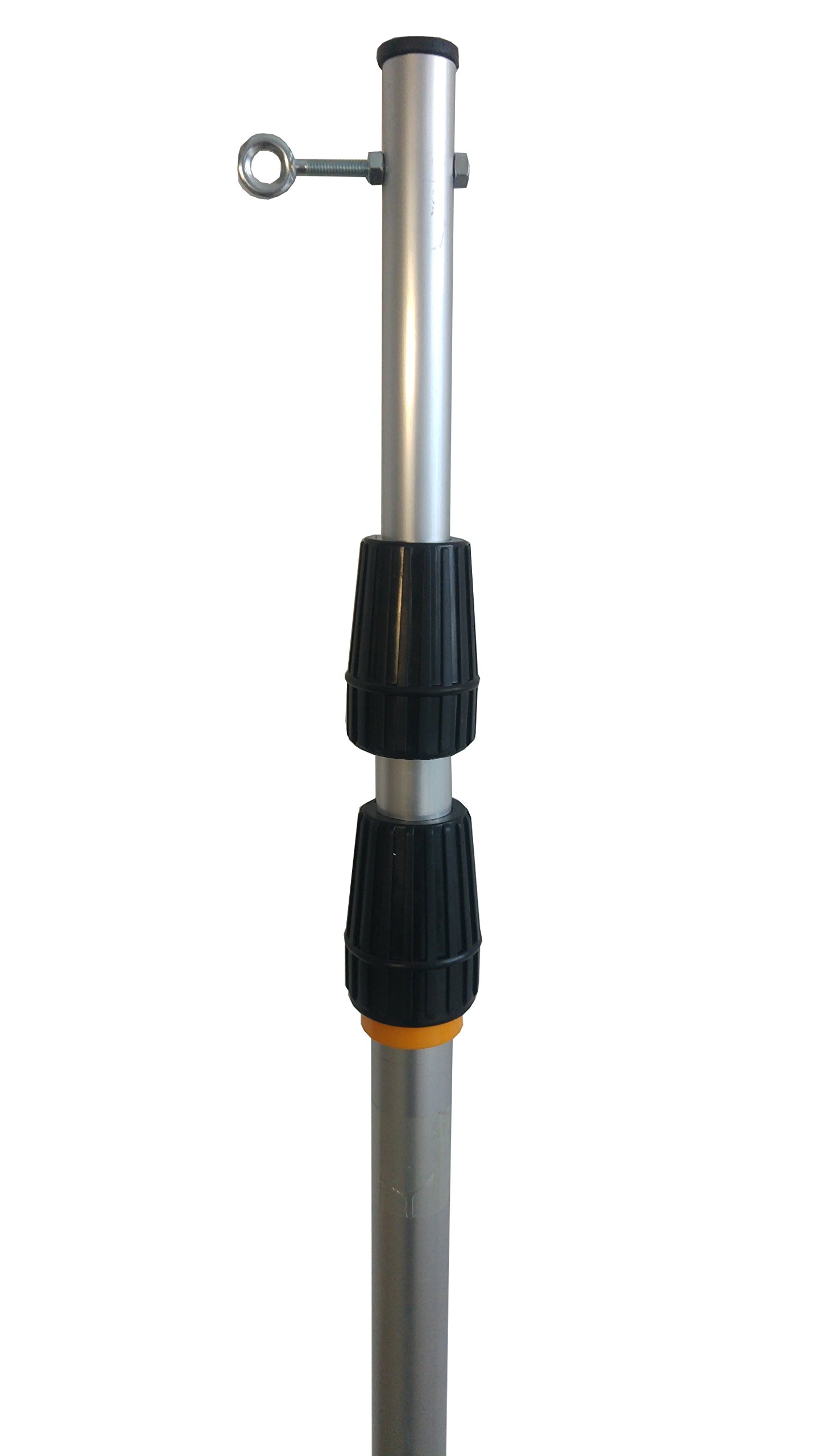 Palo per bilancia da pesca palo x aste con rete bilancella asta in alluminio anodizzato metri 4,5 made in italy compreso di morsetto