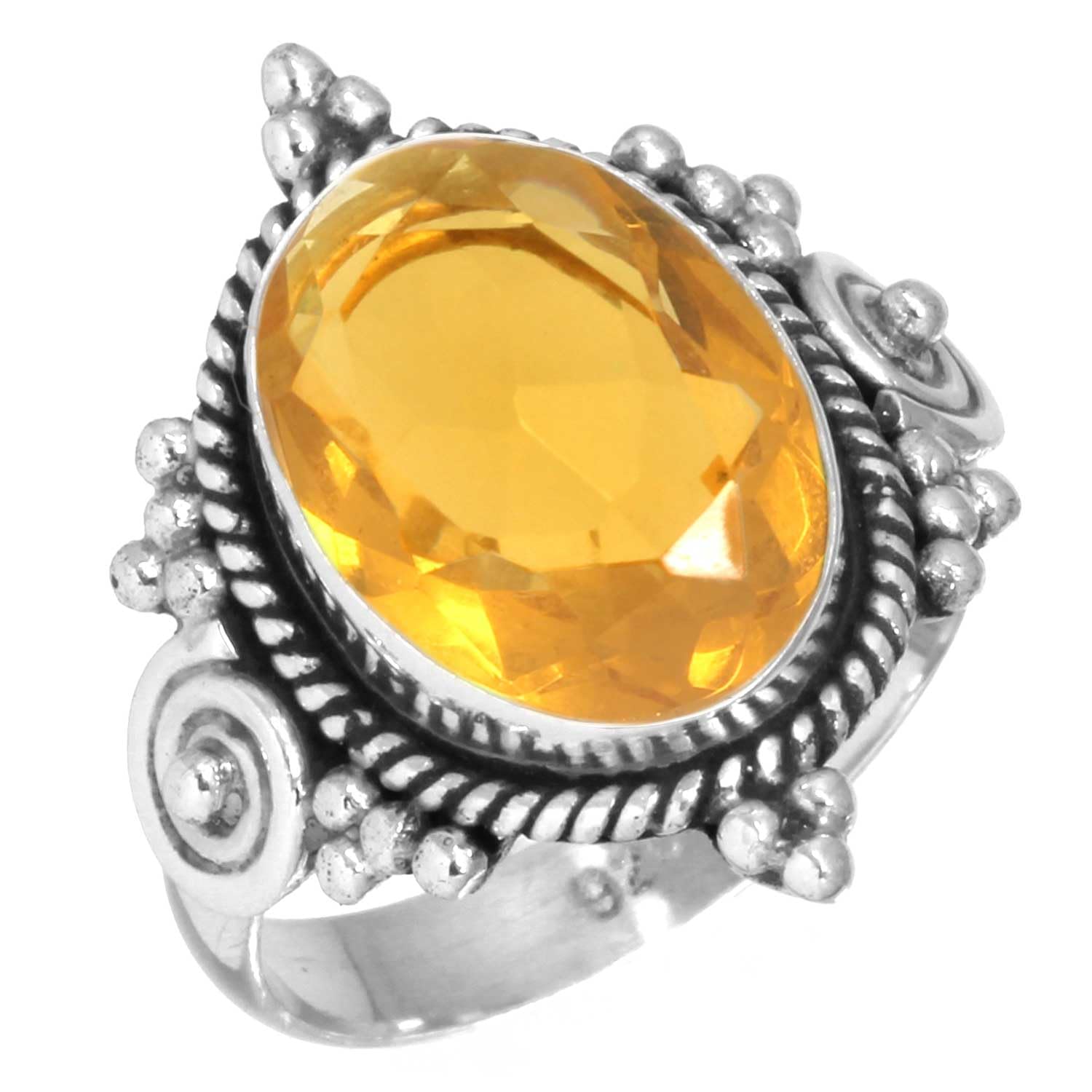 Handmade Genuine 925 Sterling Silver Ring Natural Gemstone Pearl, Amethyst, Carnelian, Onyx Oval Boho Jewelry For Women