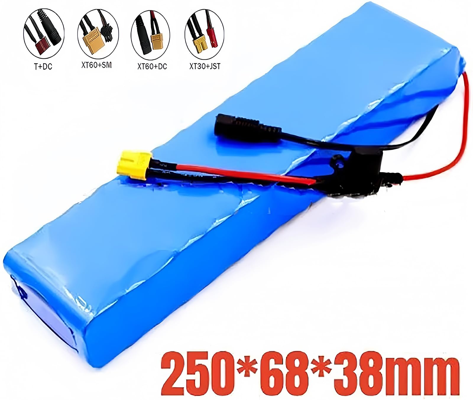 48V 50AHE-Bike Batterie Batteria per Bici Elettrico Batteria Ad Alta Potenza con BMS E Caricabatterie Batteria per 1000W~250W Motore (48V 50Ah, XT60+DC)