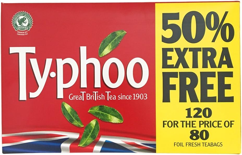 Ty-Phoo British Black Tea: 120 Teabags