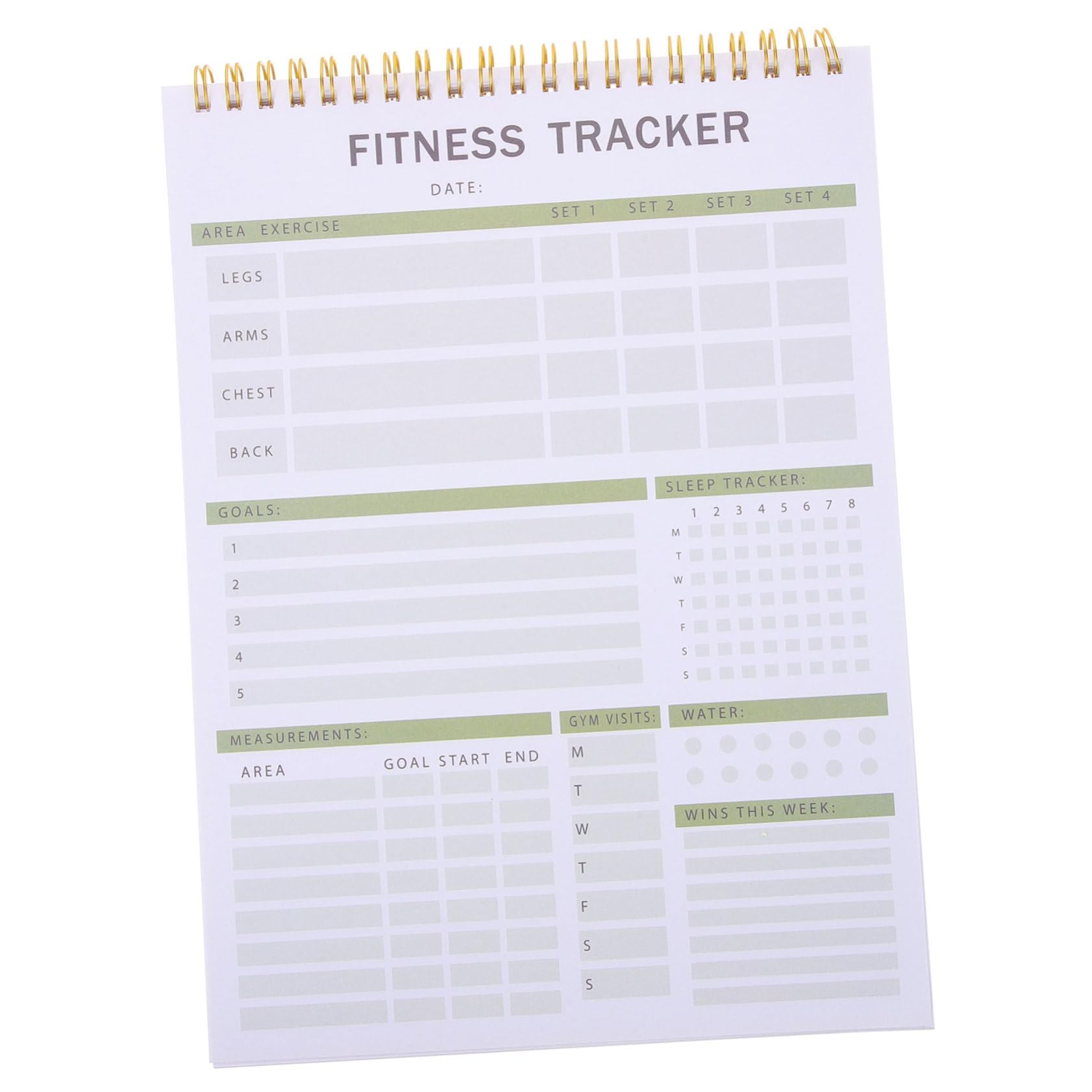 BESPORTBLE Workout Log Book Planner Notebook Workout Journal for Women Fitness Planner Fitness Notepad