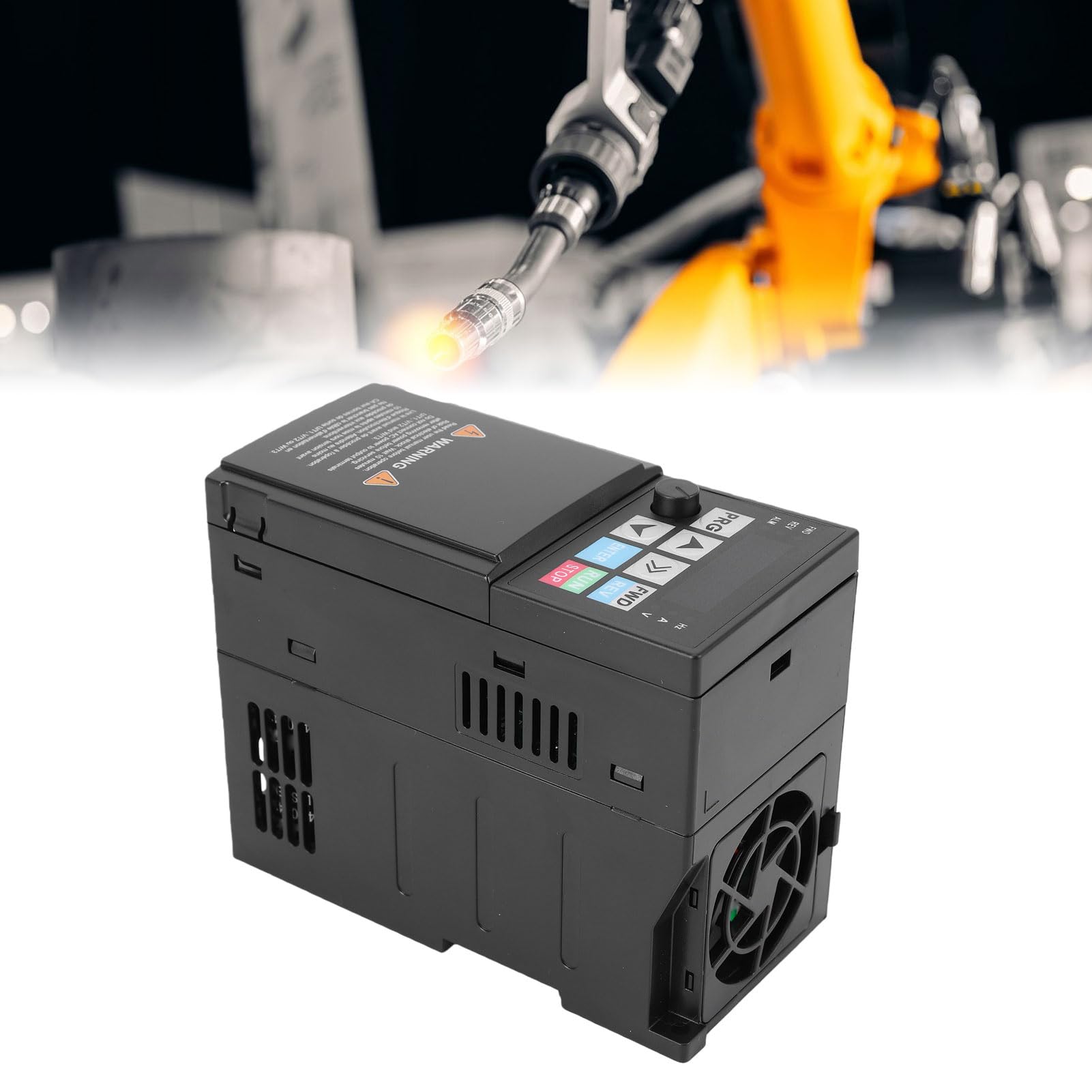 Bewinner Azionamento A Frequenza Variabile da 1,5 KW 380 V, Inverter Vettoriale Trifase, Uscita 0-500 Hz, Ingresso 5,0 A, Uscita 3,8 A, 50/60 Hz, con Protezioni Avanzate e Dissipazione del Calore