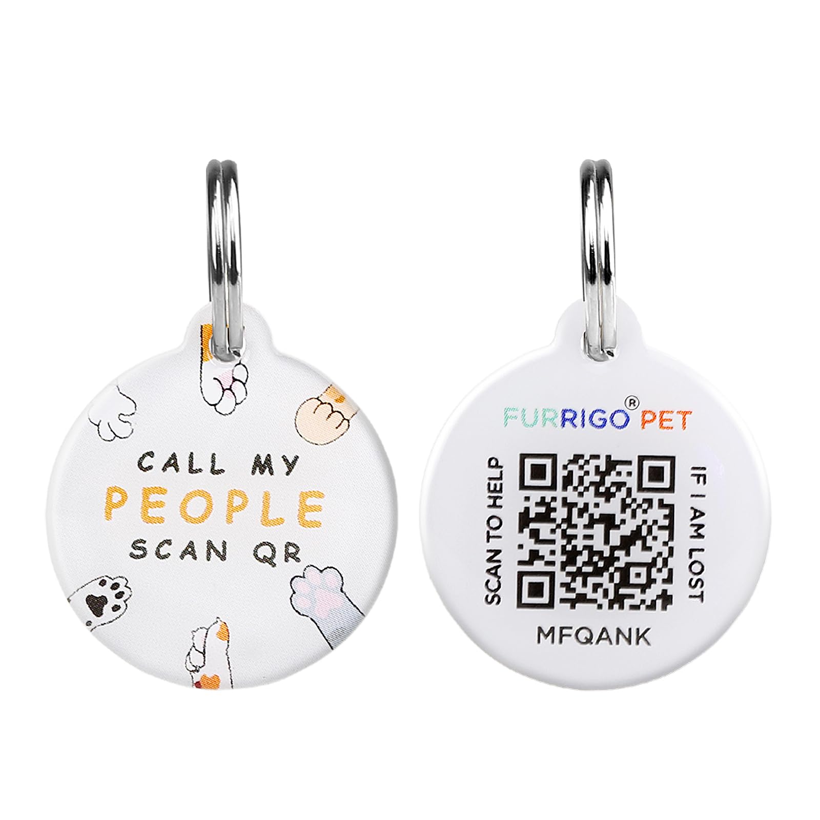Amazon.com: Furrigo Cat QR Code Name Tag Pet Id Tag, ‎0.98