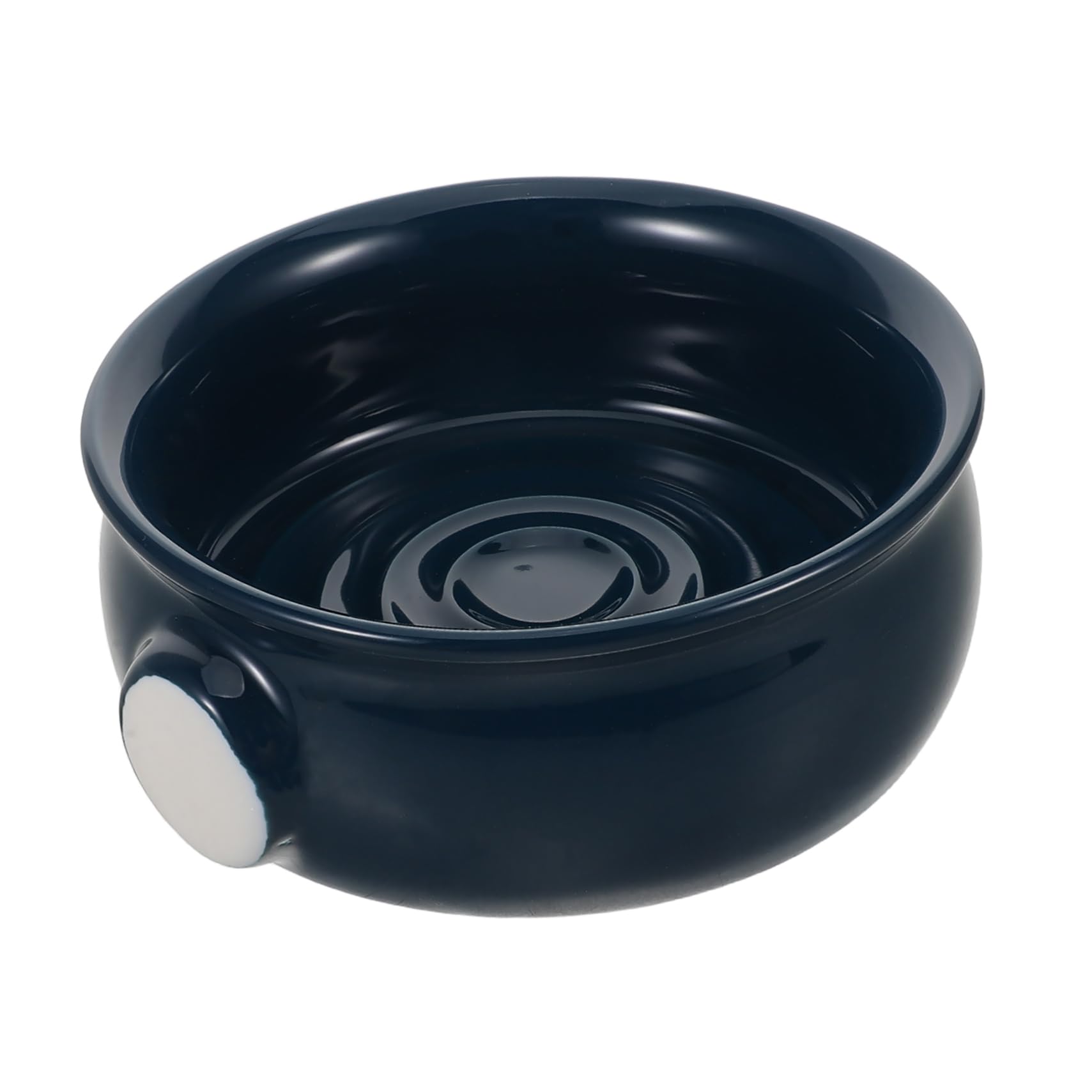 Ciotola in Ceramica per Sapone da Barba Ciotola per Schiuma da Barba Design Spirale Portatile per Uso Domestico e Viaggio