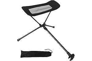 Universal Camp Chair Foot Rest - Retractable and Attachable Footstool