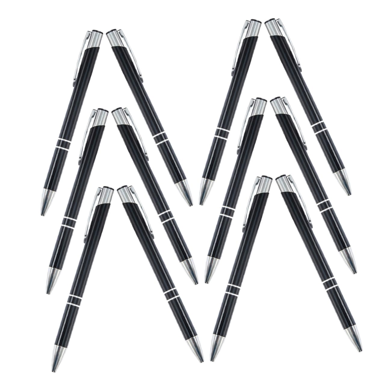 SHINEOFI Mate Pens Penne A Sfera in Metallo 48 Pezzi Penne Da Scrittura Robuste Forniture Per Ufficio Penna Per Insegnanti E Studenti