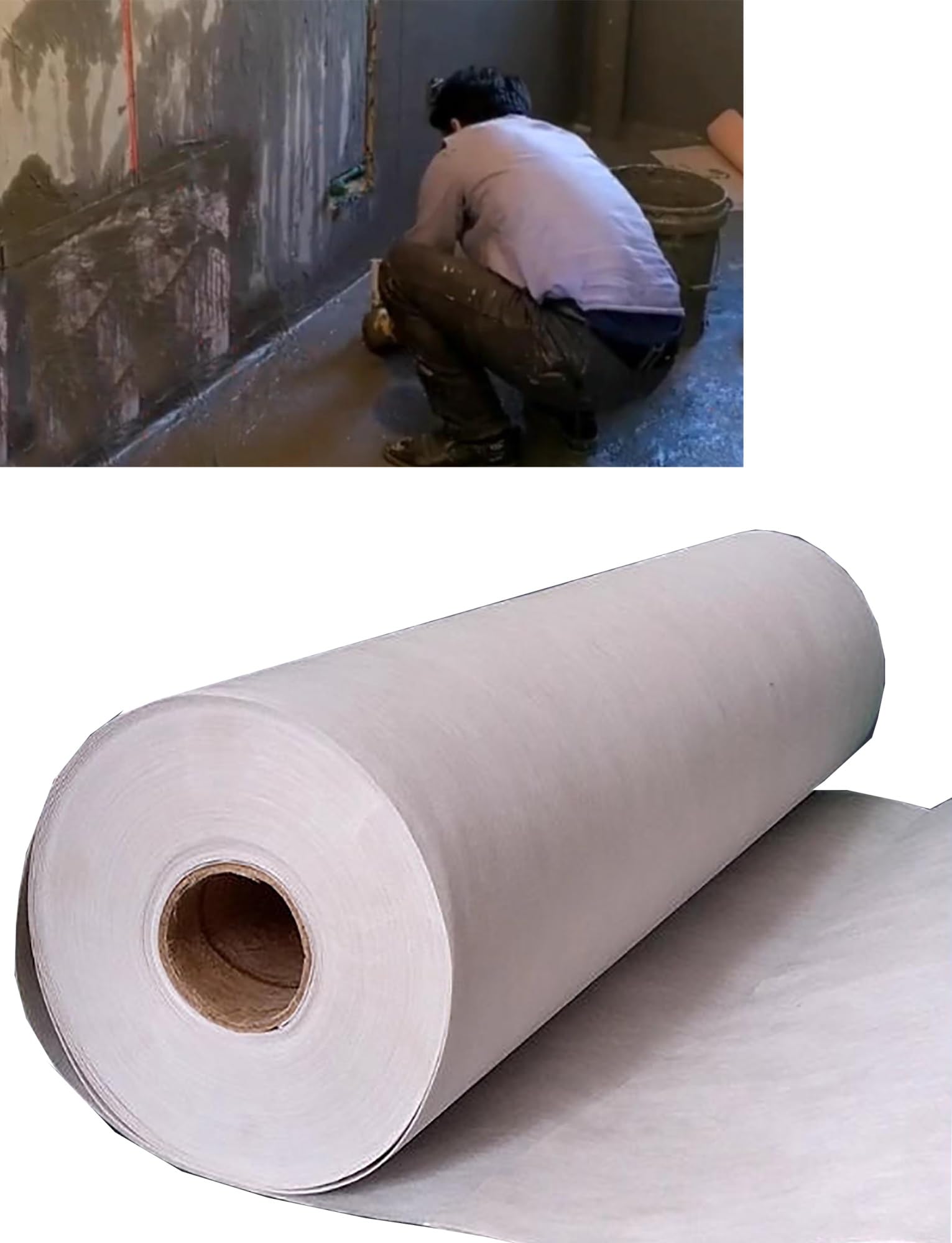 Membrana impermeabilizante, tela de polímero de polietileno para reparación de fugas de techo, baño y sótano, solución duradera para el mantenimiento del hogar