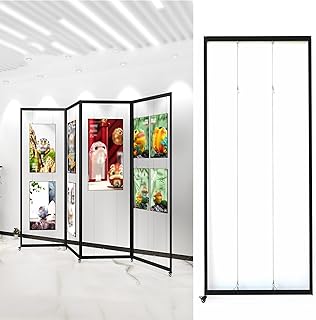 Freestanding Display Racks for Art Exhibitions, Foldable Calligraphy Poster Holder, Advertising Shelf, Photography Display Stand, for Art Gallery, Craft Fair, Booth(1pcs-100x220cm/39.4x86.6in