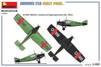 ミニアート　1/48 ユンカースJunkers F13 水上飛行機　初期型 ミニアート 1/48 ユンカースF.13 | プラモデル - 模型店けい