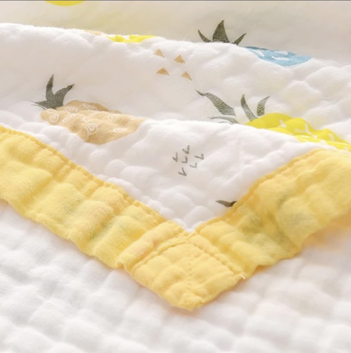 heartbury Manta de muselina 100% algodón orgánico de 6 capas ultrasuave para bebé, toalla de baño para bebé recién nacido, 110 x 110 cm (0-3 años)