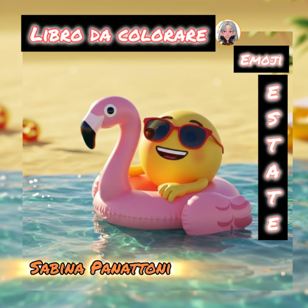 Estate, emoji: Libro da colorare