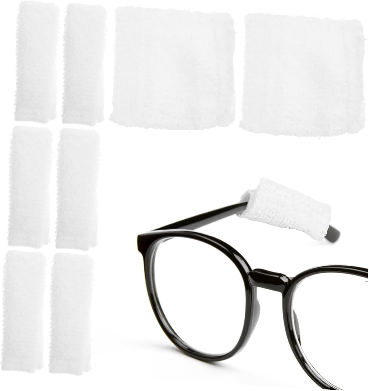 VALICLUD 8pcs Protective for Sunglasses and Glasses Soft Ear Pads for Comfort for Health Workers and Daily Use Reduces Pressure and Friction