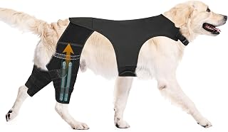 Dog Knee Brace for Hind Legs ACL Support - Adjustable Double Dog Leg Brace for Joint Pain Relief, Luxating Patella, Arthritis Recovery, Secure Fit Orthopedic Wrap for Small Medium Large Dogs (3XL)