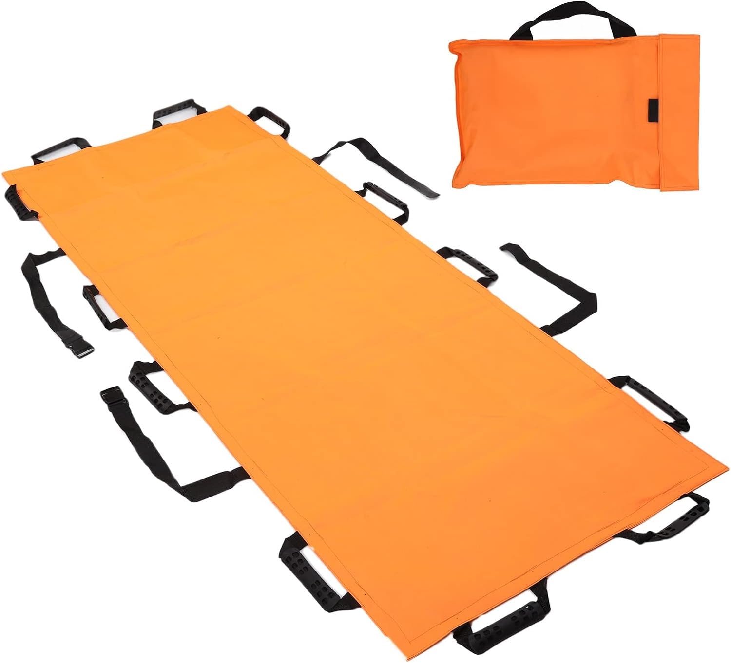 Sauvetage d'urgence Souple Brancard Épaissie Toile Pliable Portable avec Brancard 12 Poignées Coussin De Lit De Positionnement De Transport Brancard Dorsal Brancard Souple