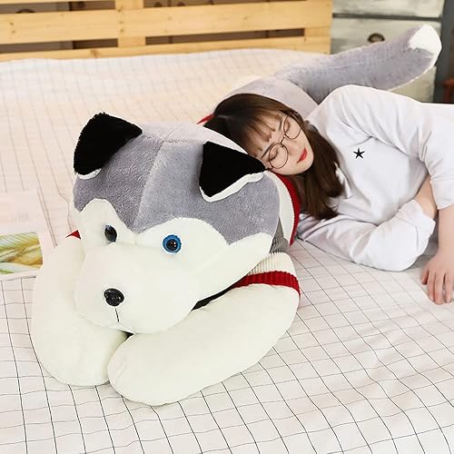 Bonito juguete de peluche gigante para perro almohada larga de peluche suave almohada de animales de dibujos animados almohada para dormir