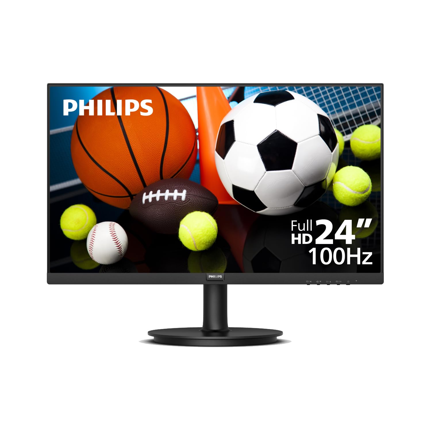Philips 241V8LBS 24" LED FHD HDMI VGA Monitor 4 Year Manufacturer Warranty - 24' - 1