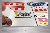 Vista 3 de Kungfu Graphics - Lámina universal de calcomanías de carreras con logos de patrocinador, 7.2 x 10.2 pulgadas