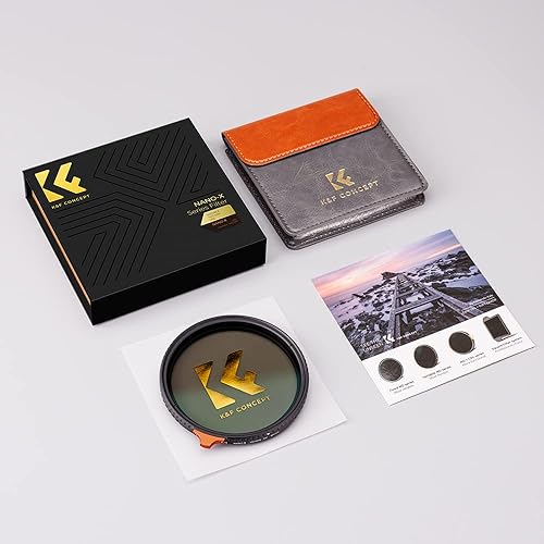 Miniatura 8 de K&F Concept Filtro de lente ND variable de 3.228 in ND3-ND1000 (1.5-10 paradas) Filtro de densidad neutra HD ajustable con 28 recubrimientos