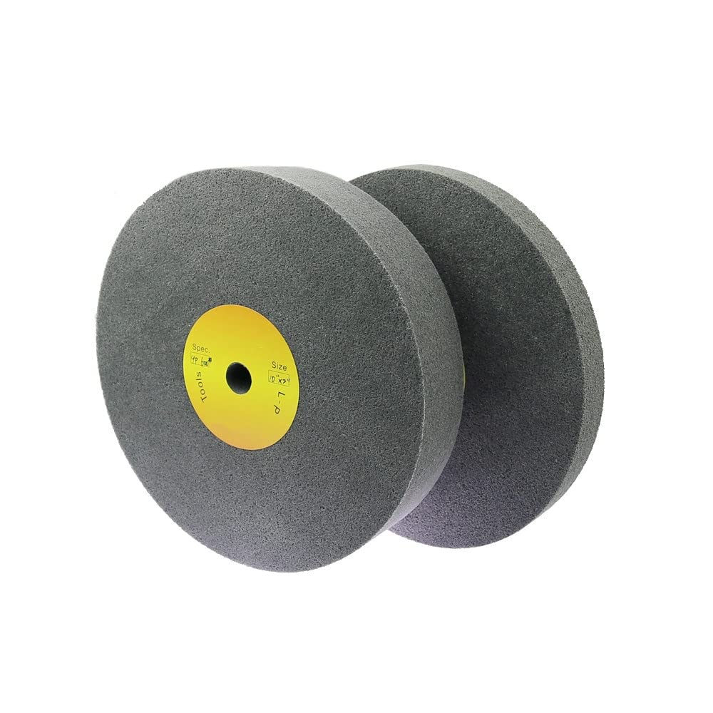 10"*1" / 2" 5P/7P/9P Siliziumkarbid-Vlies-Einheitsscheibe P180 P320 P600 Nylon-Schleifscheibe,7P Mittel P320,250x50mm