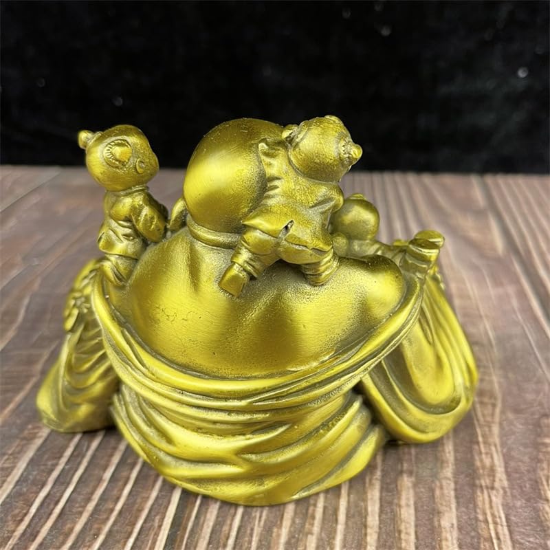 Posąg Buddy do wnętrz Statua Buddy Ozdoby Feng Shui Dekoracja Mosiądz Budda Medytacja Dekoracja pokoju Posągi do dekoracji domu Medytująca statua Buddy Rzeźba