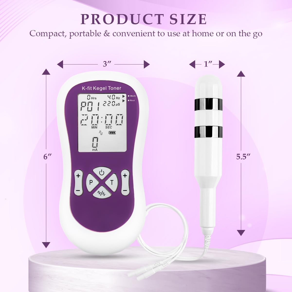 K-fit Kegel Toner for Women - Electric Pelvic Muscle Exerciser for Automatic Kegels, Incontinence Stimulator