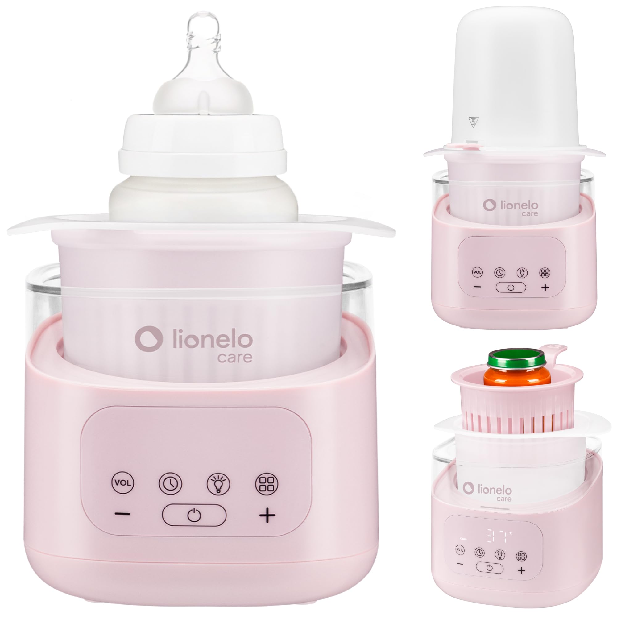 Lionelo Thermup 4.0 Calienta Biberones Y Tarritos 6 En 1, Calentamiento Rapido, Esterilizacion, Descongelacion, Mantener Caliente, Recipiente Extraible, Apagado Automatico, 400 W