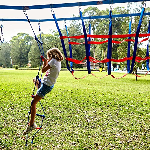 Lily's Things Climbing Ladder Attachment | Double Slackline Accessories For Slackline Obstacle Course | Ninja Slackline Outdoor Accessories For Kids #TOP4