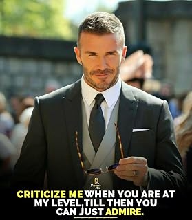 David Beckham motivational Inspirational quotes Fridge Magnet 2,5x3,5" Laminated plastic not 3D