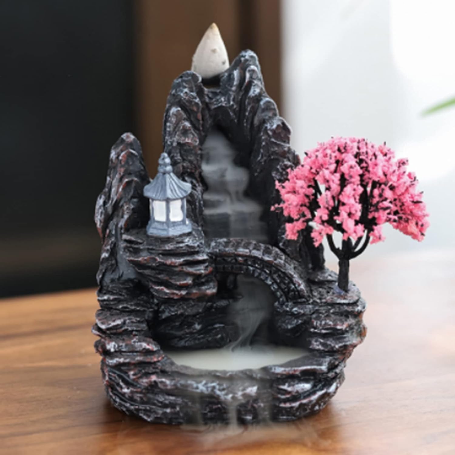 Waterfall Backflow Incense Burner Incense Holder,Suuwwn Backflow
