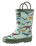 Toddler Rain Boots – Lightweight Waterproof Rubber Boots for Kids with Easy-On Handles – Durable Kids Outdoor Footwear