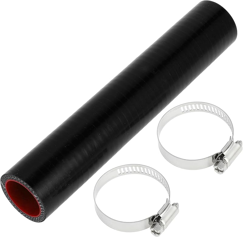 Mangueira de silicone reta X AUTOHAUX 4 camadas para intercooler, diâmetro interno de 28 mm – 20 cm