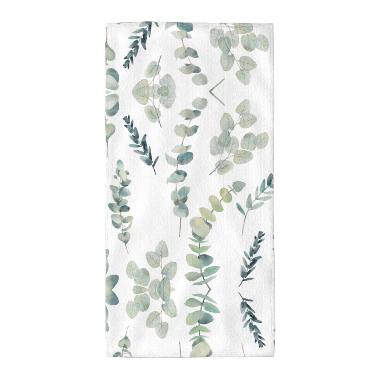 DIEzig Eucalyptus Leaves Fashion Printed Long Bath Towel For Pool Side Seaside Holiday