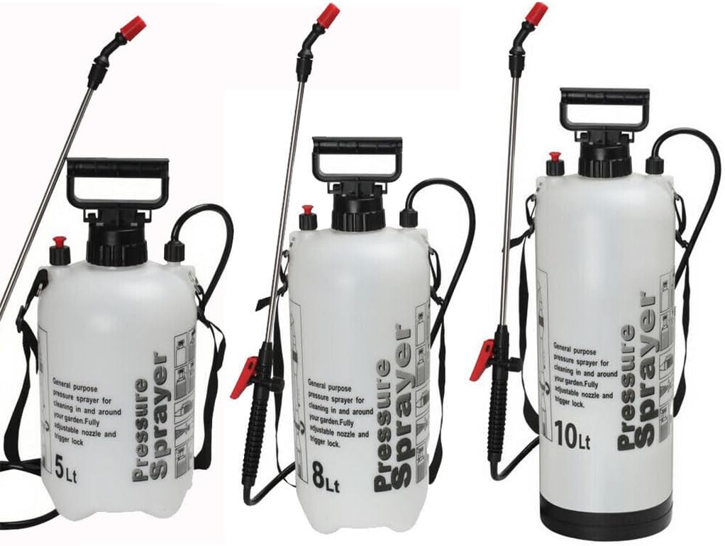 5 Litre Garden Pressure Sprayer Weed Spray Bottle with Adjustable ...