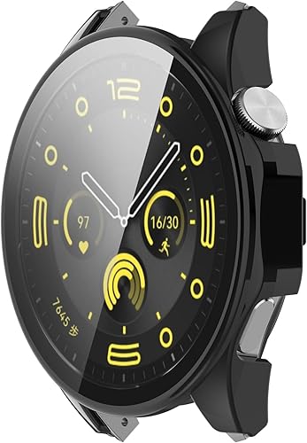 Miniatura 3 de LOKEKE Compatible con Huawei Watch GT4 de 1.81 pulgadas (1.811 in) de cobertura completa de PC, protector de pantalla de vidrio templado (1.812