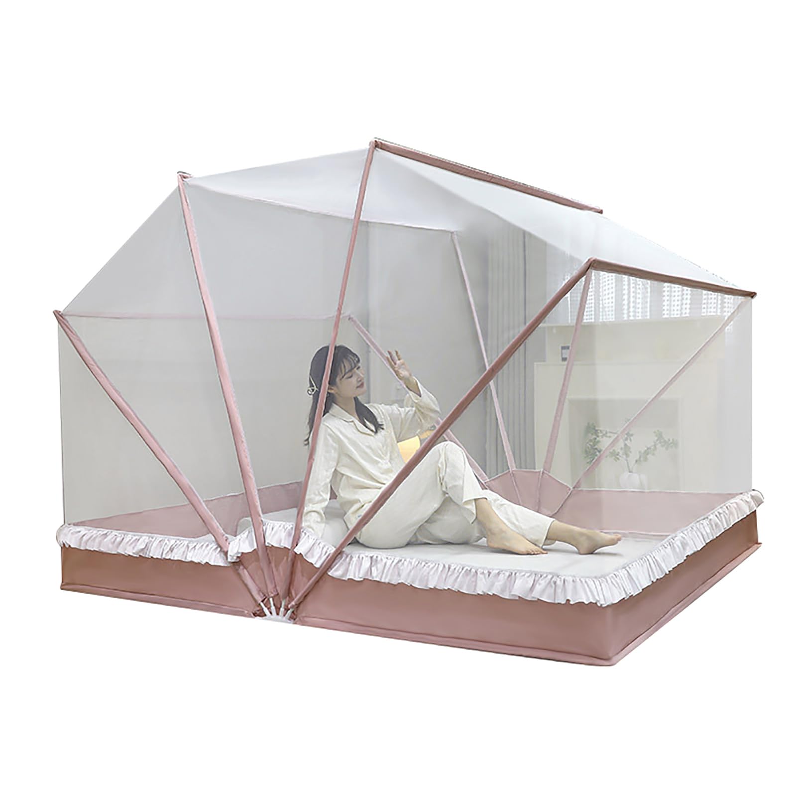 Moustiquaire pliable transparente pour nuits d'été au frais