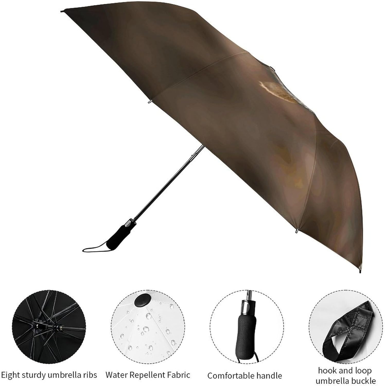 Squirrel Just Laying Umbrella Extra Large Folding, Travel Umbrella Windproof, Compact, Golf Umbrella With Unique Patterns, Fashionable And Beautiful for Men And Women.