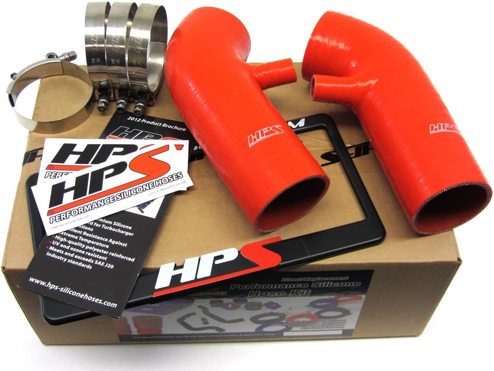with compatible Kit Hose Intake Air MAF Post Silicone Black HPS 2011