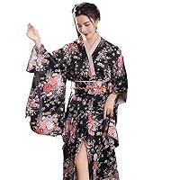Kimono tradizionale giapponese Yukata con Obi Vintage abo da