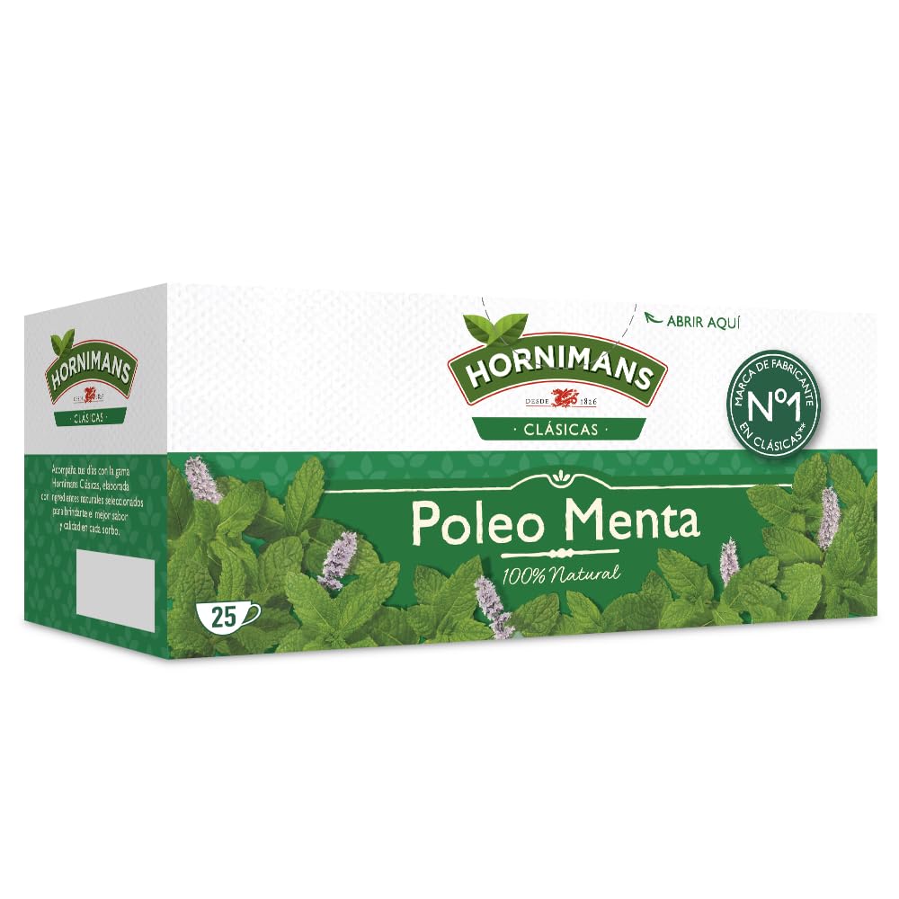 Hornimans Poleo Menta Infusión 25 bolsitas Sin Teína 100% Natural