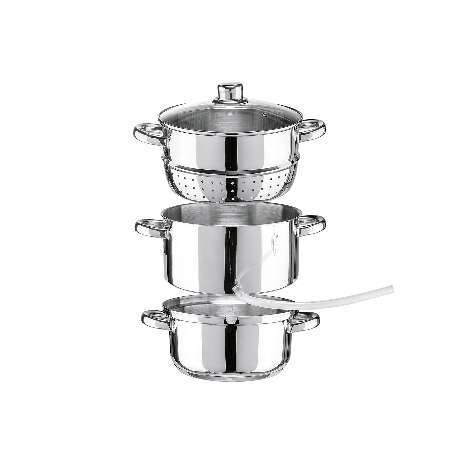 Extracteur de jus en acier inoxydable Haushalt International