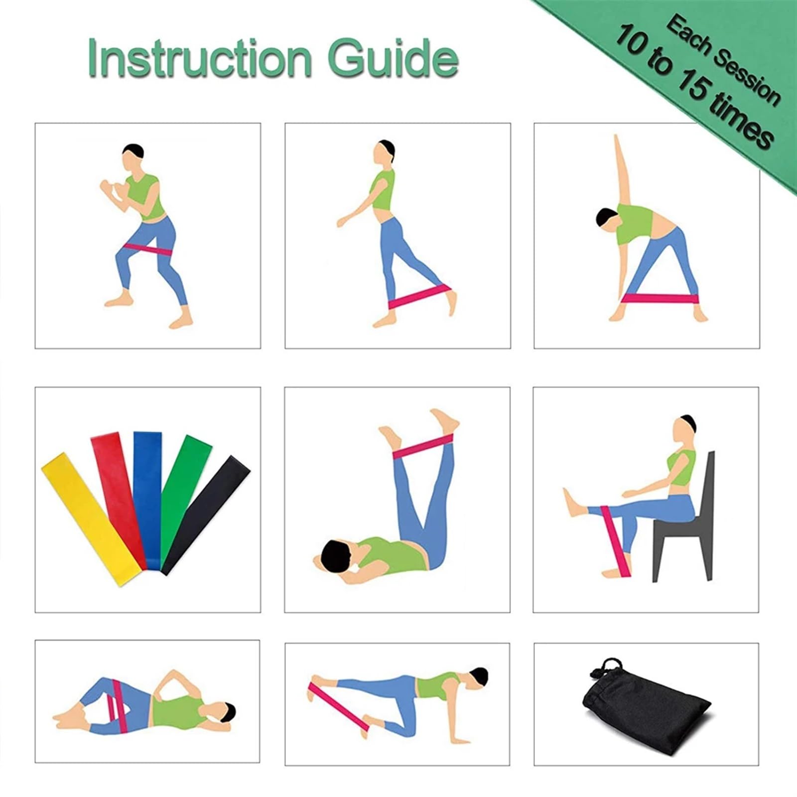 Bandas Elasticas Bandas de Resistencia for Ejercicios Gimnasio, for Yoga, estiramientos, dominadas, Bandas Goma for Entrenamiento, Equipo