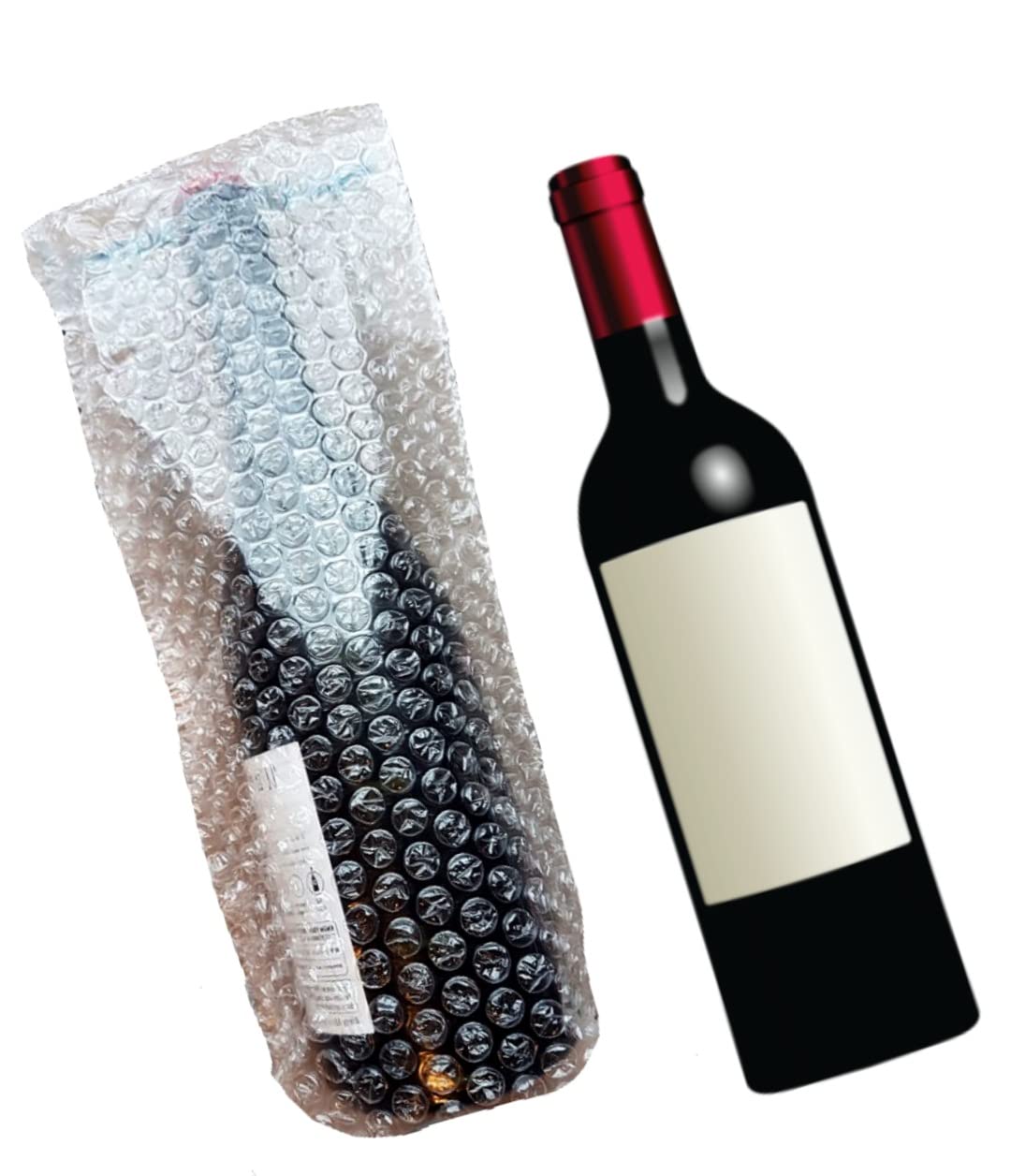 STYLELAB Bubble Pouch For Bottle 15x6 Inches Size Whisky/Beer Wine Bottle Cushioning Transparent 60 GSM (100) (B09XFK9GYV) Amazon Price History, Amazon Price Tracker