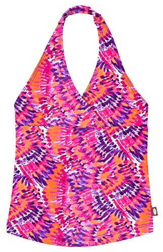 Image of Polkadot Girls' UPF 50+ Swim Halter Top by City Threads