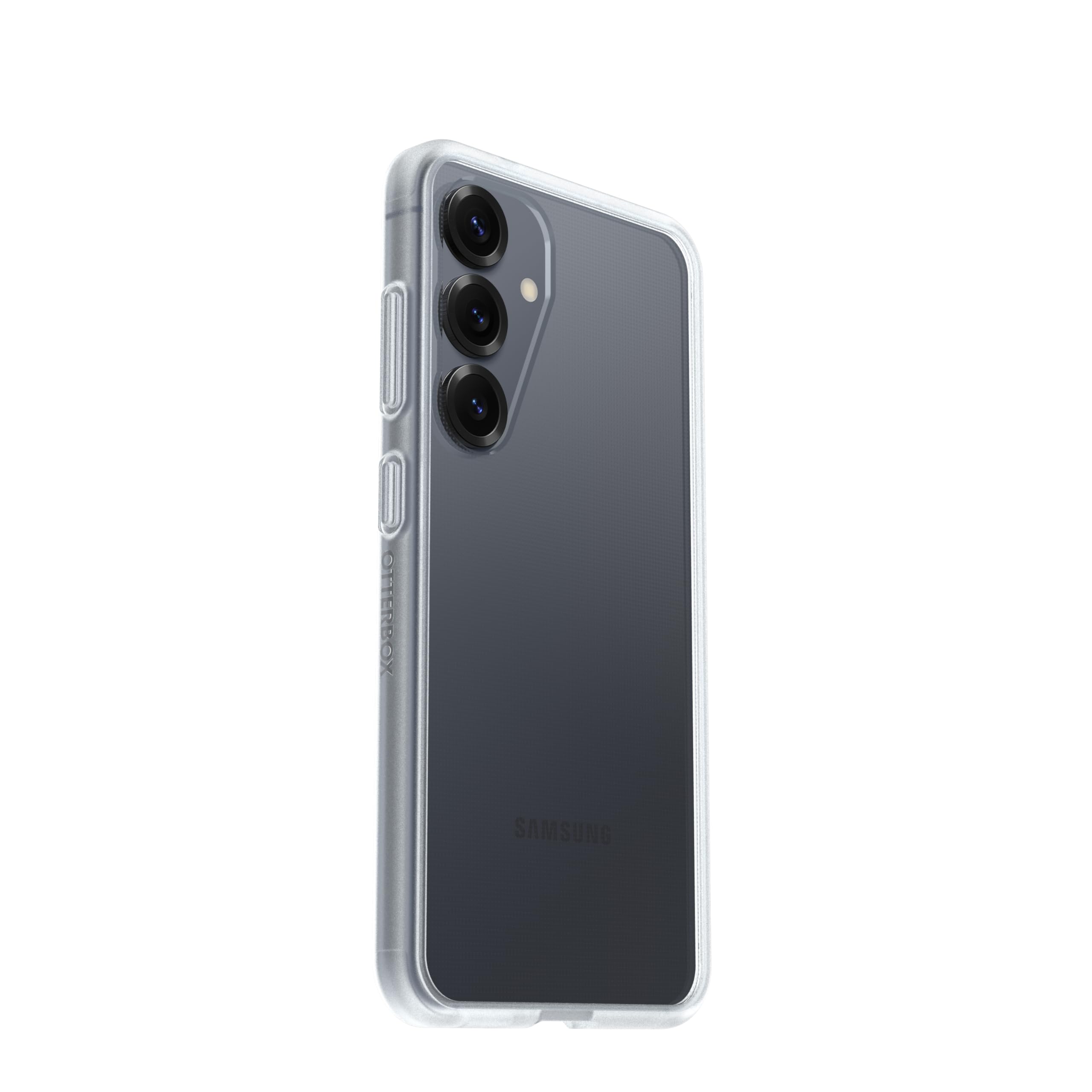 Cover per Samsung Galaxy S25 OtterBox React Series, resistente a shock e cadute fino, cover ultrasottile, testata a norme MIL-STD 810G, Trasparente