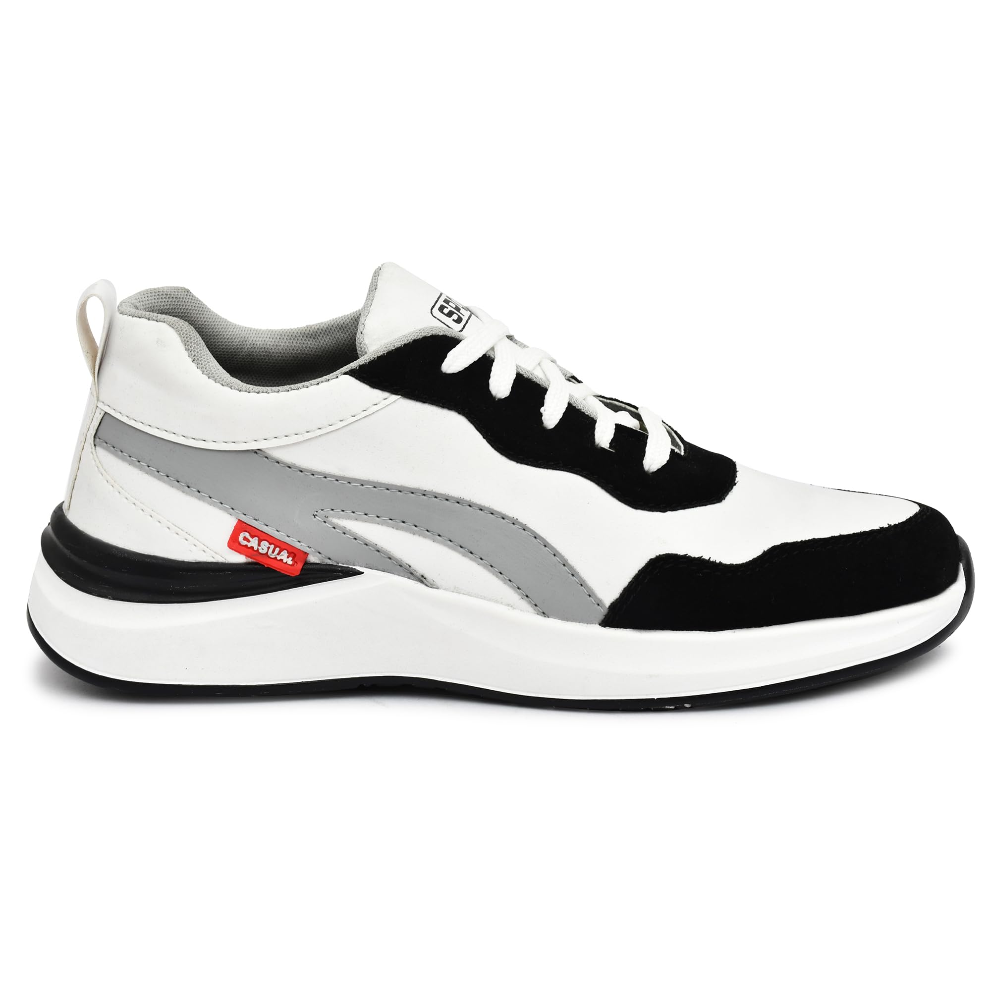 See full amazon price history chart for TRM Synthetic Leather Slip-Resistance Running,Walking & Gym Shoes for Men Boys (Grey, 6) TRM Synthetic Leather Slip-Resistance Running,Walking & Gym Shoes for Men Boys (Grey, 6) (B0CCBGS32D) Amazon Price History, Amazon Price Tracker