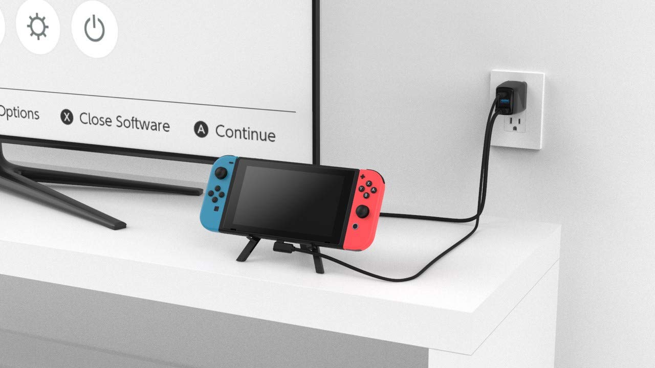 Genki Covert Dock, Station d'accueil TV Portable et Chargeur pour Nintendo Switch, Port USB-C, USB-A et HDMI, 3 Adaptateurs Internationaux