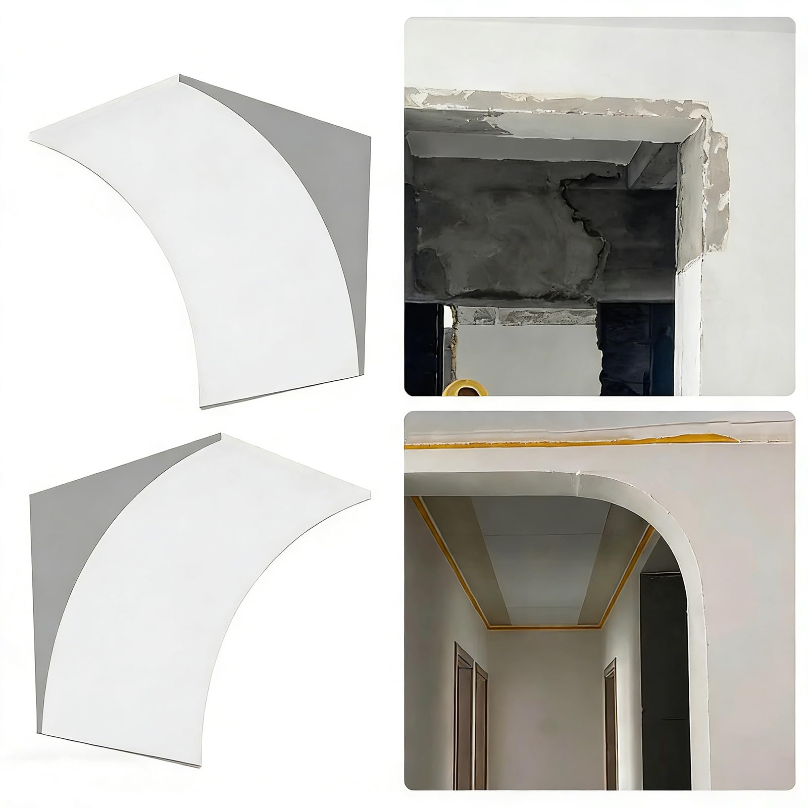 Kit de arco universal redondeado para puerta ideal para dar luz a pasillos oscuros