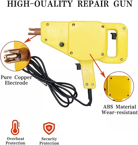 Miniatura 3 de Kit de soldador de pernos y extractor de abolladuras de 800VA con martillo deslizante, máquina de soldadura por puntos de 110 V para reparación