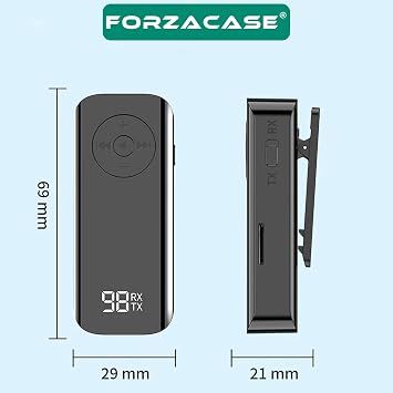 Bluetooth 5.3 Ses Alıcı Verici – AUX Kablosuz Audio Adaptör, Araç ve TV Uyumlu - FC1196